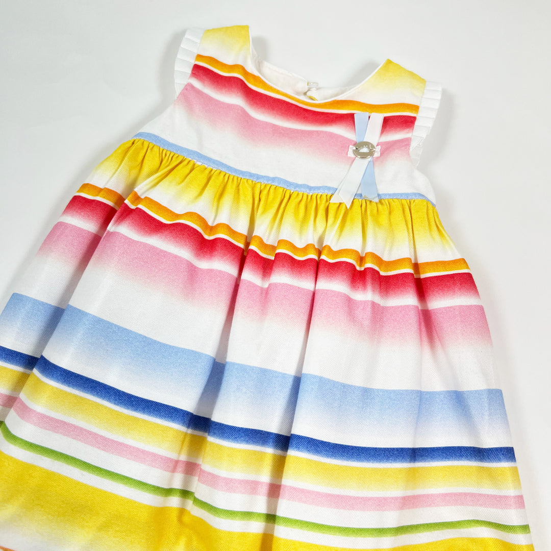 Mayoral multi-coloured striped dress 9M/74