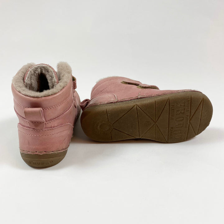 Froddo vintage pink leather winter boots 23