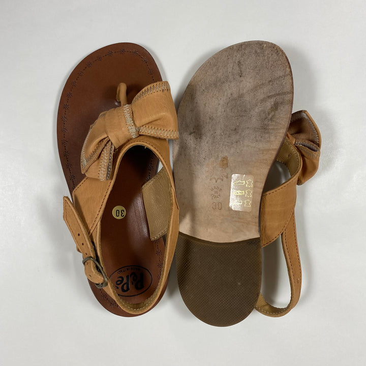 Pèpè tan leather sandals 30