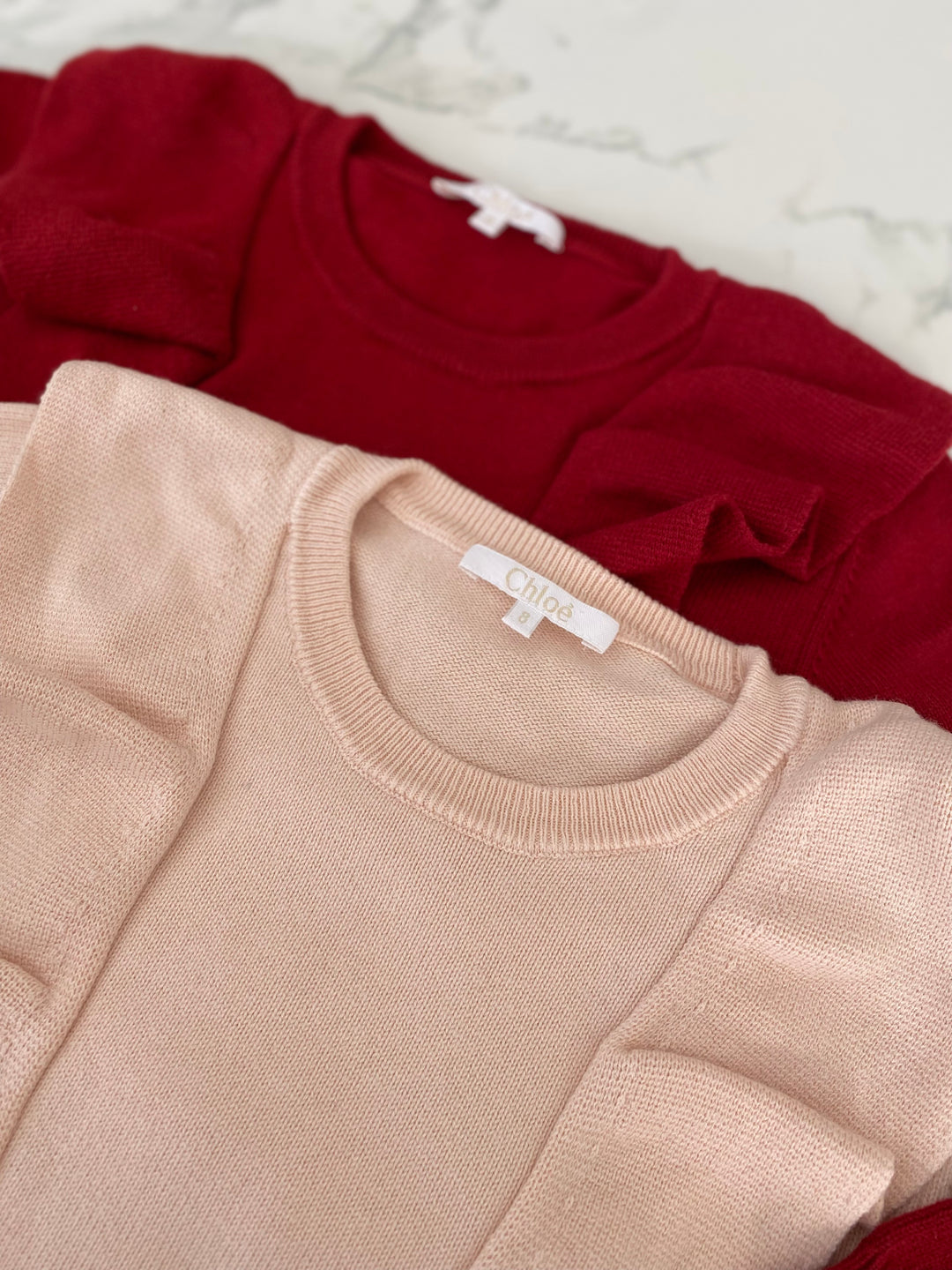 Chloé soft pink knit cashmere blend pullover 8Y